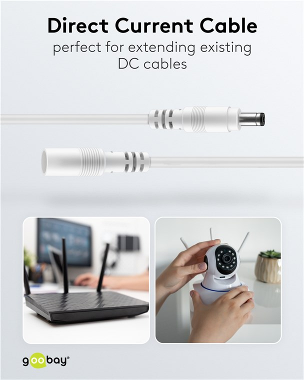 Kabel prodlužovací DC GOOBAY 76675 3m