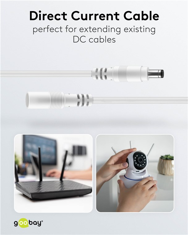 Kabel prodlužovací DC GOOBAY 76678 1,5m