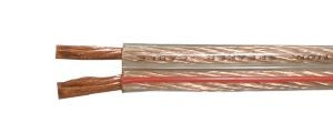 Dvojlinka nestíněná 2x2,5mm průhledná