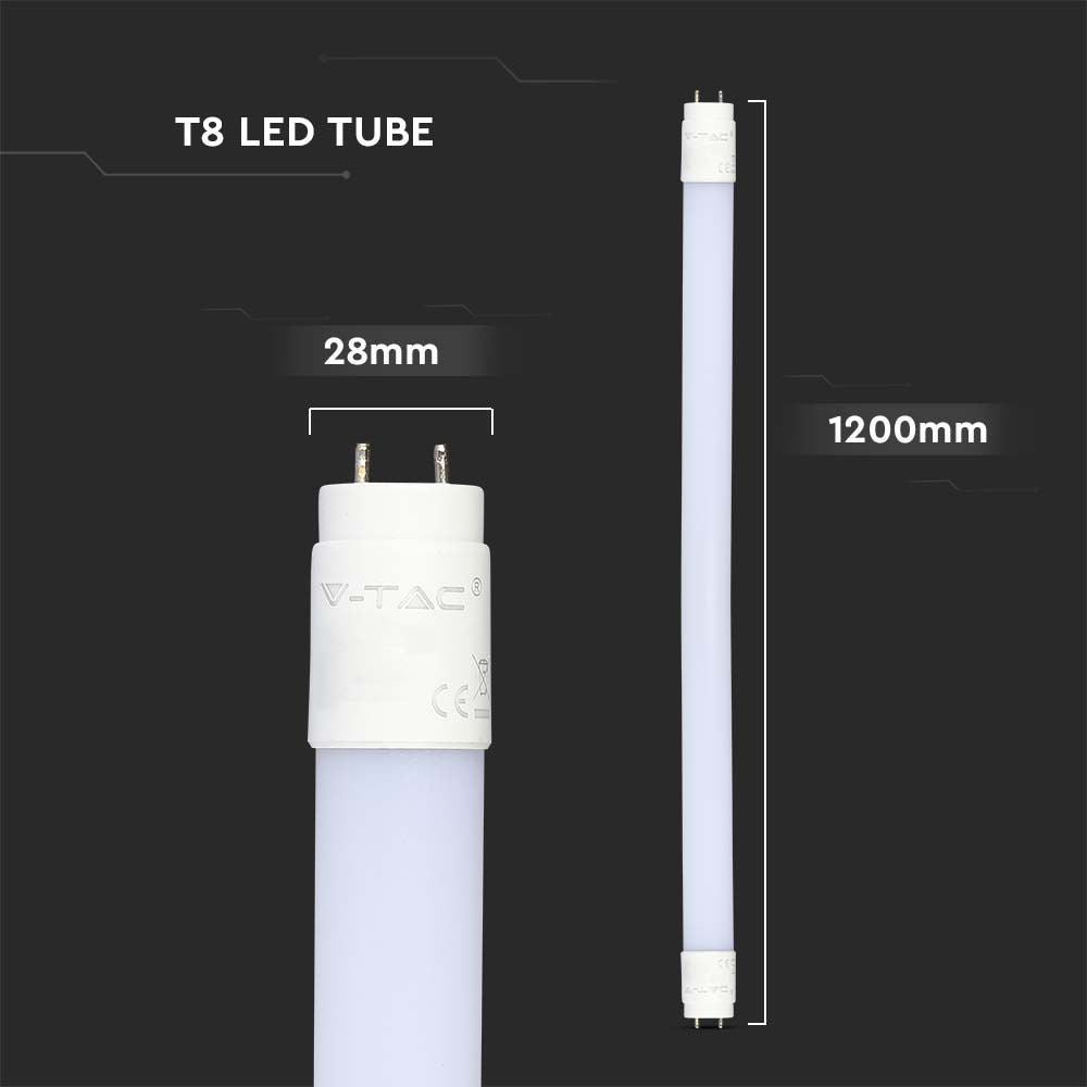 LED zářivka lineární T8 18W 1850lm 4000K 120cm V-TAC VT-121 Samsung Chip