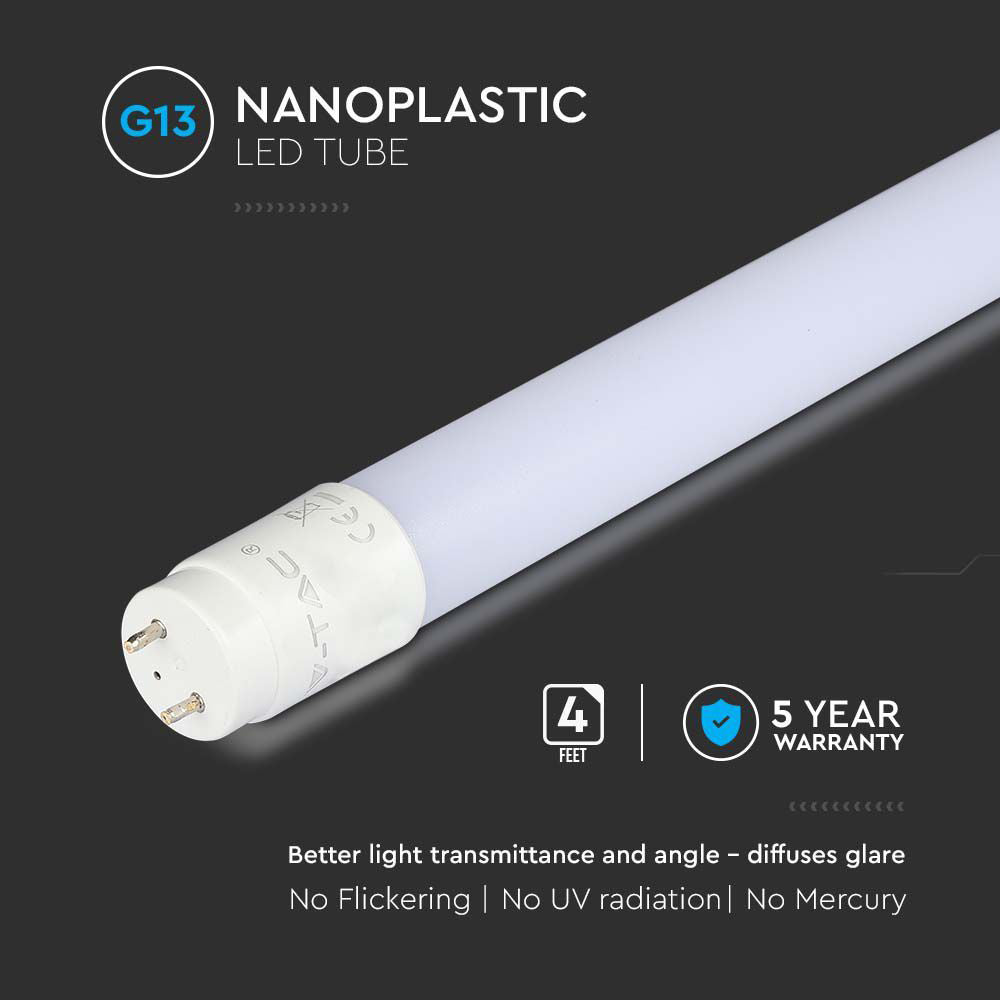 LED zářivka lineární T8 18W 1850lm 4000K 120cm V-TAC VT-121 Samsung Chip