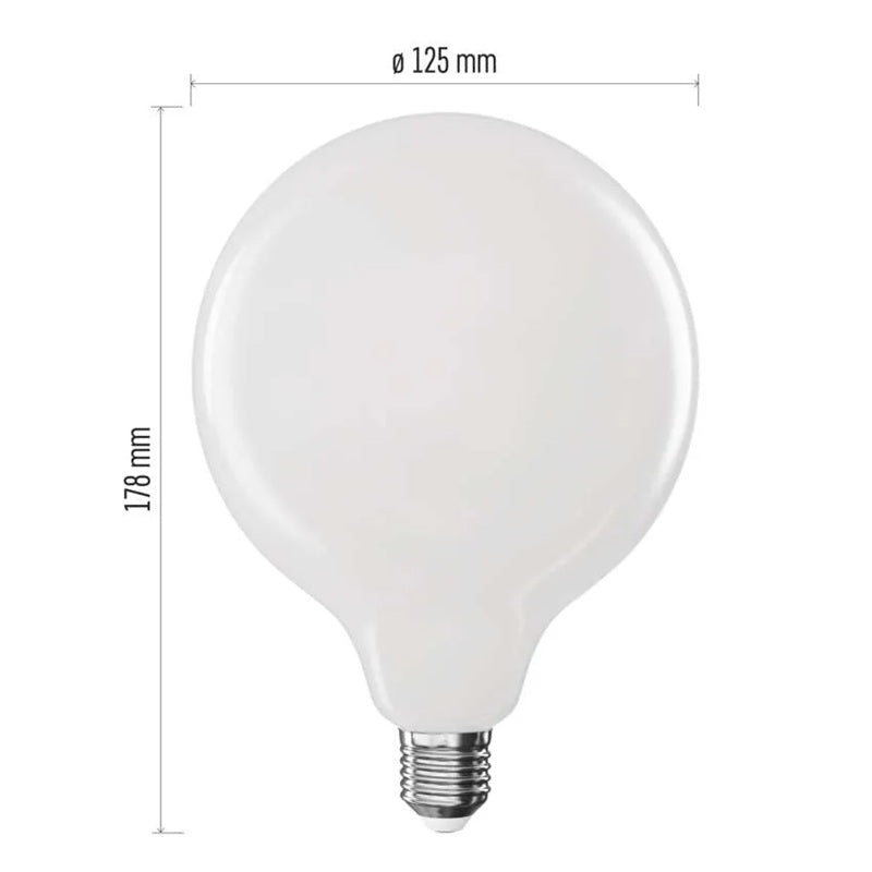 Žárovka Filament LED E27 18W G125 bílá přírodní EMOS ZF2D83 (150W)