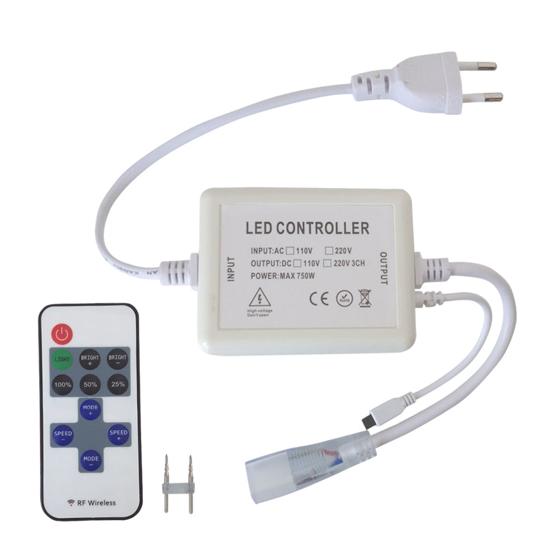 Ovladač pro LED pásek s čipem 5050 IR 230V