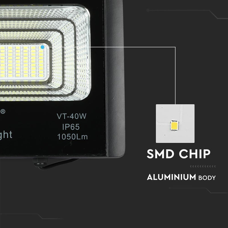 Svítidlo solární V-TAC VT-40W 16W 4000K