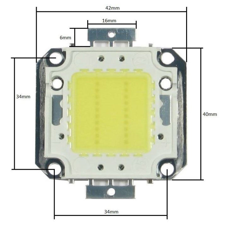 Čip Epistar 20W, 3000K