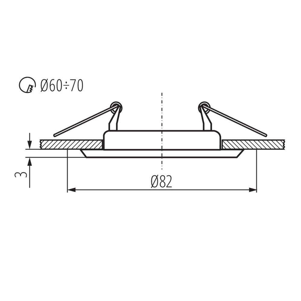 Rámeček do podhledů KANLUX 301 CT-2114-C Argus Silver