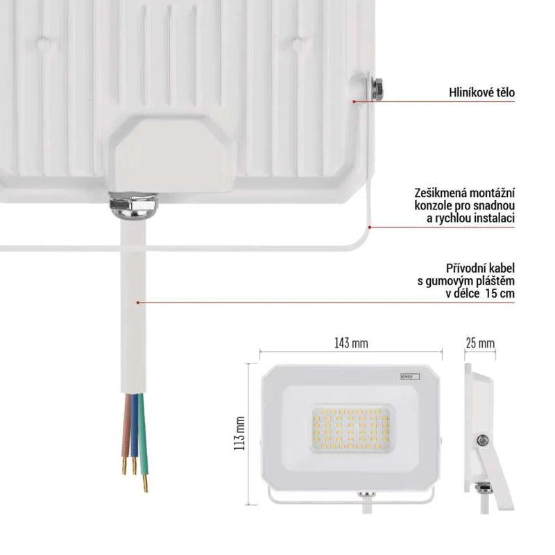 LED reflektor EMOS ZS2233W Simpo 30W