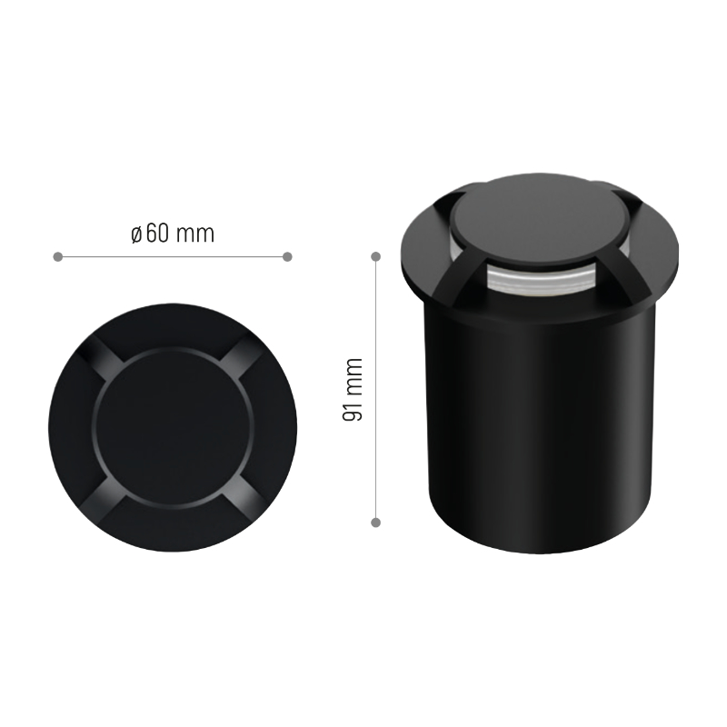 Svítidlo venkovní DPM GRD312 1W pro příjezdové cesty