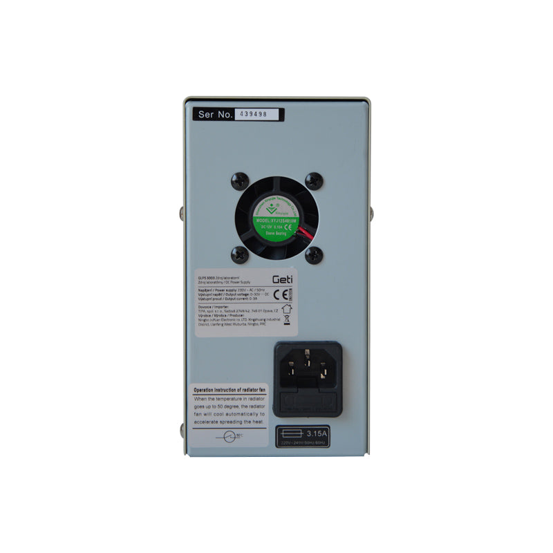 Zdroj laboratorní GETI GLPS 3003 0-30V/ 0-3A