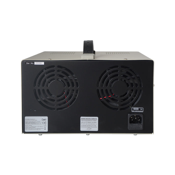 Zdroj laboratorní GETI GLPS 3005E 2x0-30V/ 0-5A+ (5V-3A)