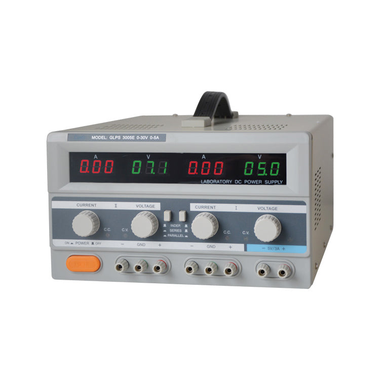 Zdroj laboratorní GETI GLPS 3005E 2x0-30V/ 0-5A+ (5V-3A)