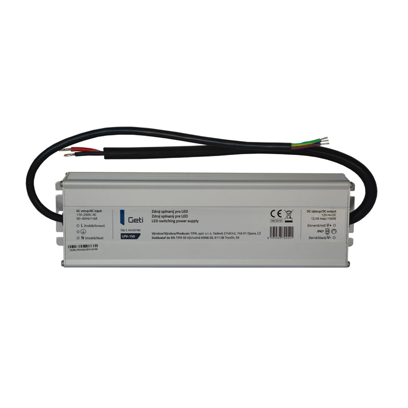 Zdroj spínaný pro LED 12V/150W GETI LPV-150