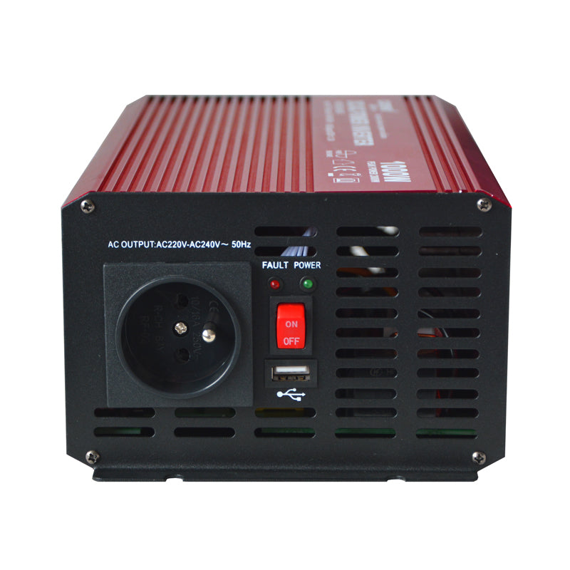 Měnič napětí CARSPA P1000 12V/230V 1000W čistá sinusovka USB