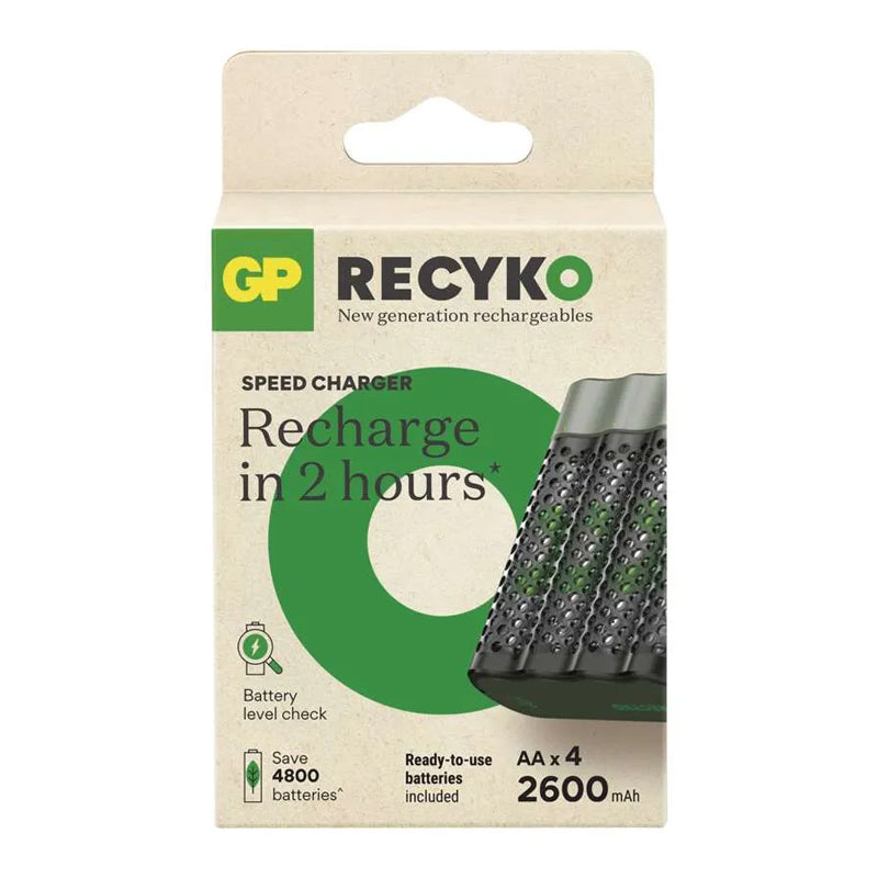 Nabíječka baterií GP Speed M452 + 4×AA ReCyko 2600