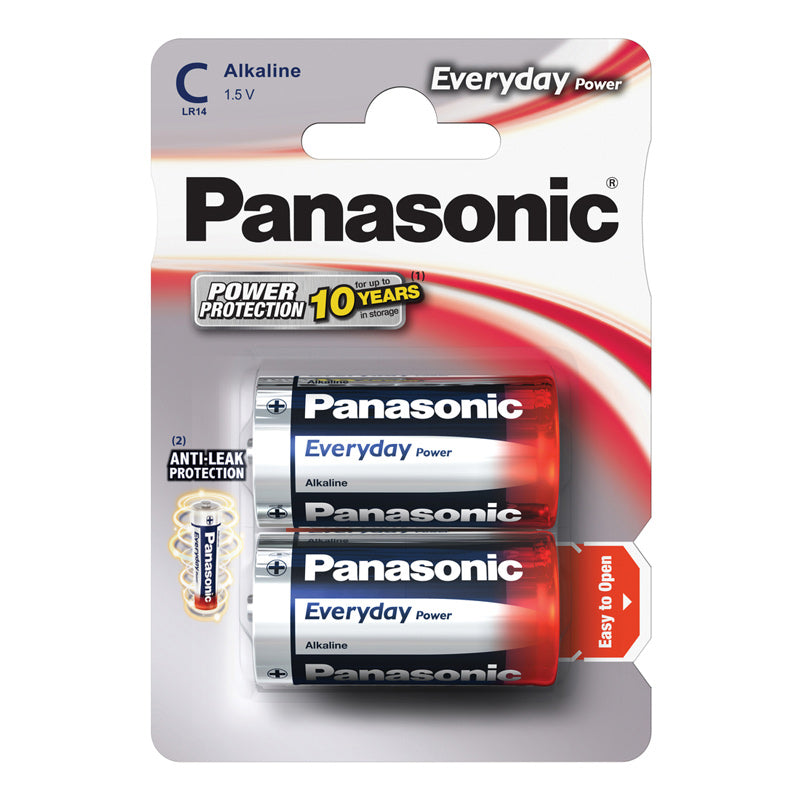 Baterie C (R14) alkalická PANASONIC Everyday Power 2ks / blistr
