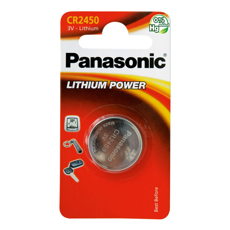 Baterie CR2450 PANASONIC lithiová 1ks / blistr