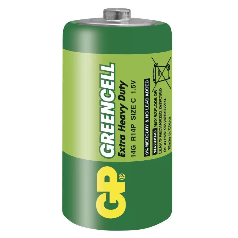 Baterie C (R14) Zn-Cl GP Greencell 2ks / blistr