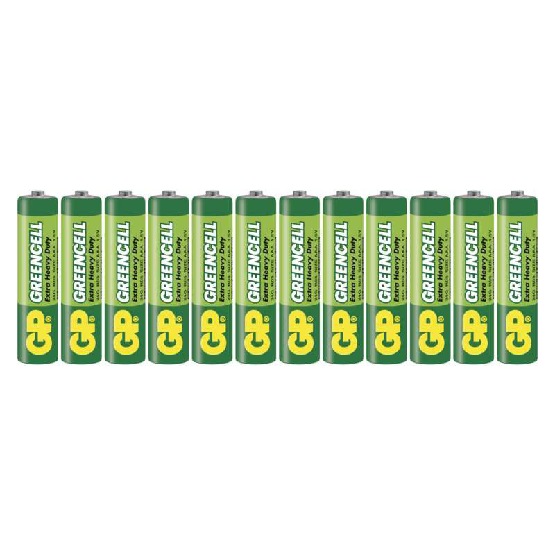 Baterie AAA (R03) Zn-Cl GP Greencell 12ks