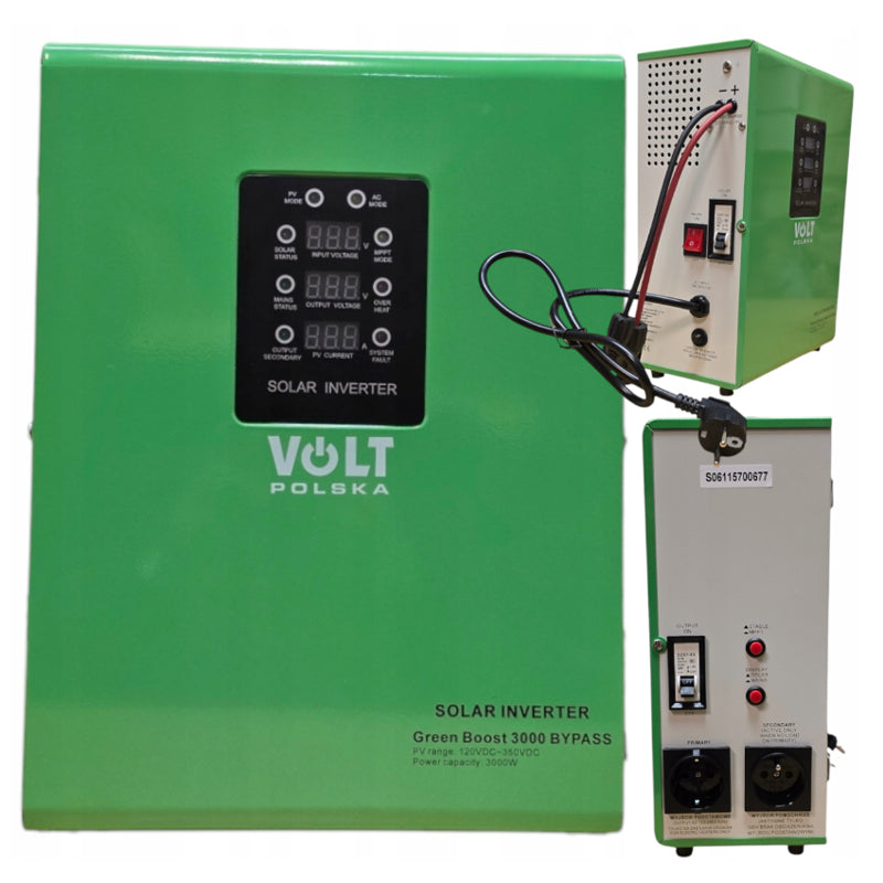 Solární regulátor VOLT Green Boost MPPT 3000 BYPASS pro ohřev vody