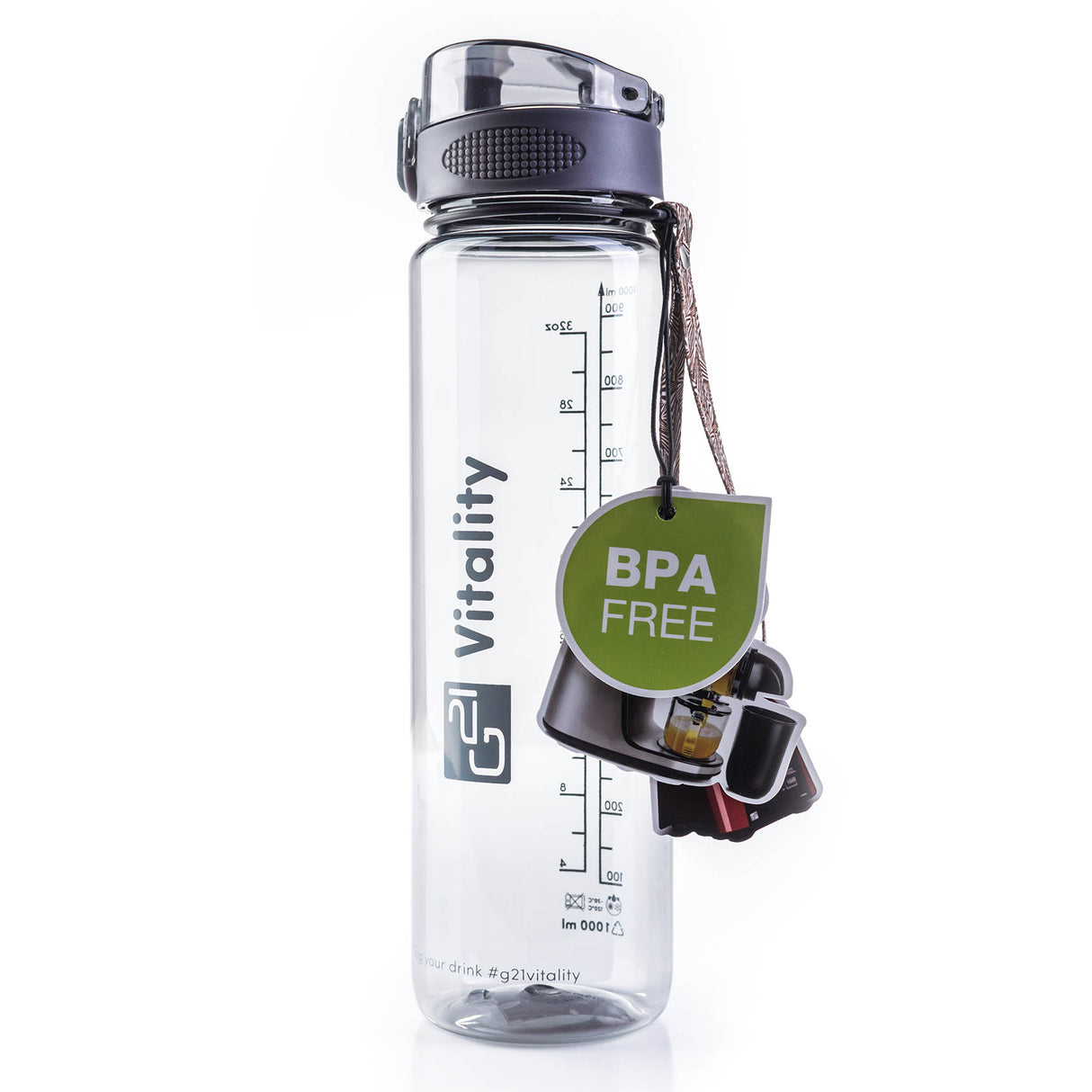 Láhev na vodu G21 1000ml Grey