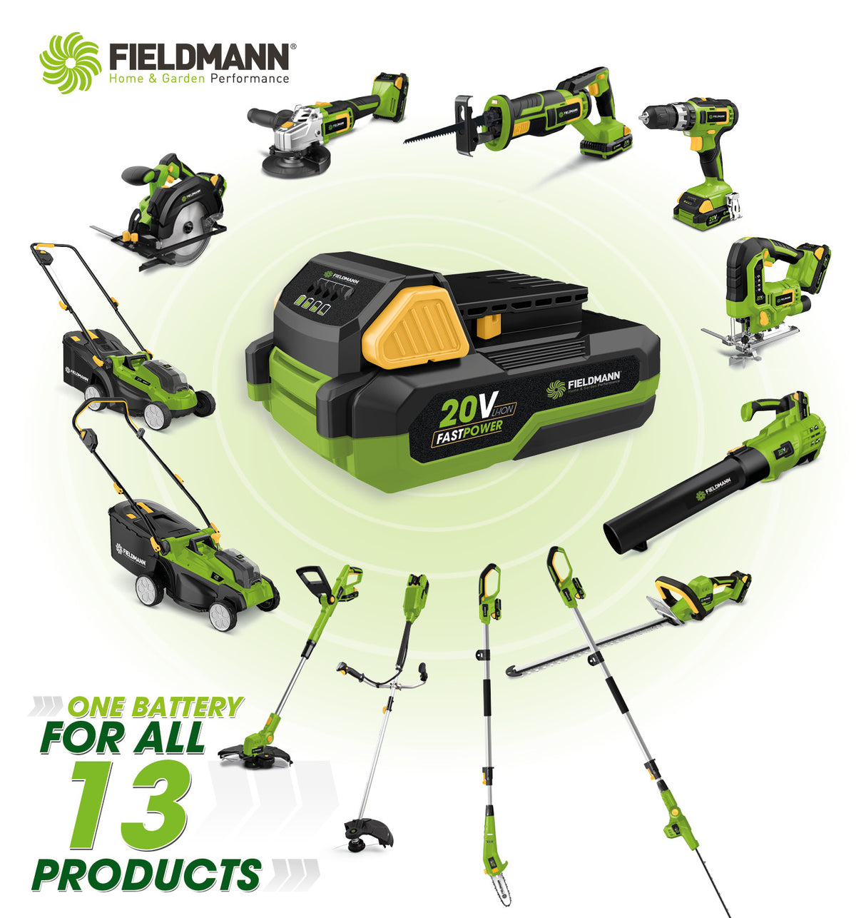 Nůžky na živý plot AKU FIELDMANN FZN 70205-0 bez akumulátoru