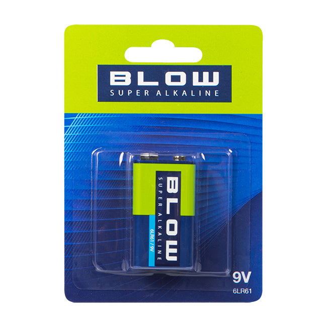 Baterie 9V (6LR61) alkalická BLOW Super Alkaline 1ks / blistr
