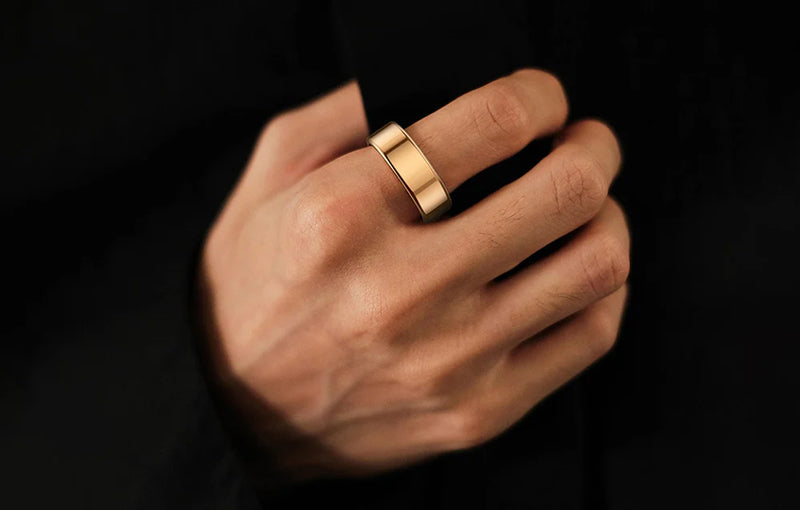 Smart ring COLMI R02 Gold vel.10 19,8mm