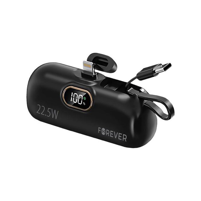 Mini PowerBank FOREVER MTB-100 5000mAh Lightning Black