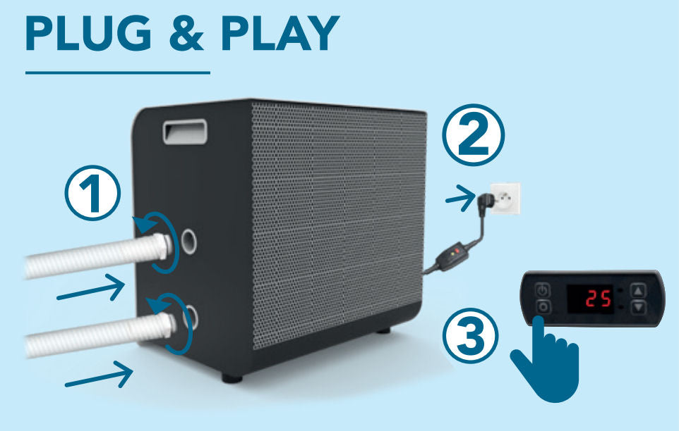 Tepelné čerpadlo POOLEX Mag 4kW R32 Reversible WiFi Tuya