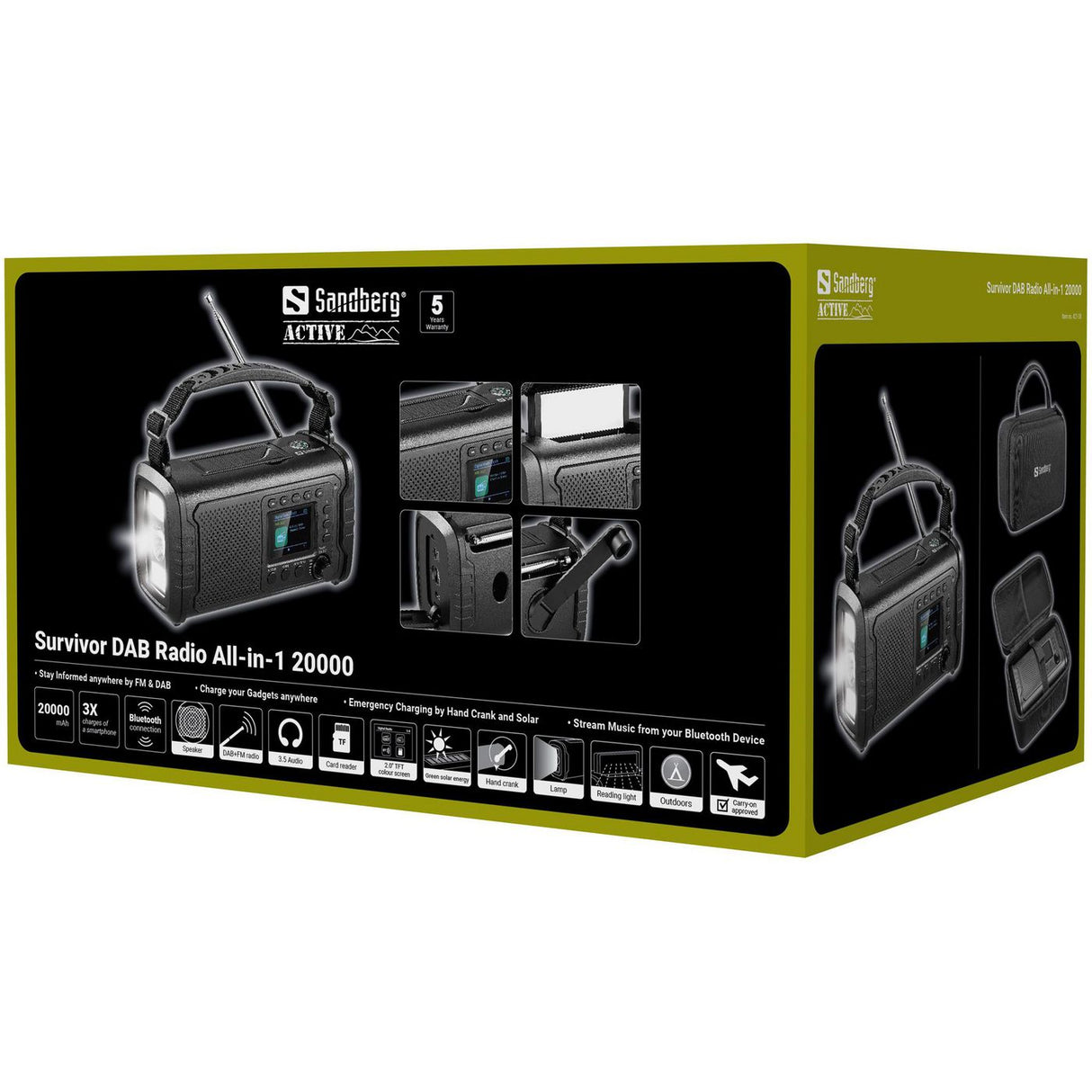 Radio SANDBERG Survivor All-in-1 20000 DAB