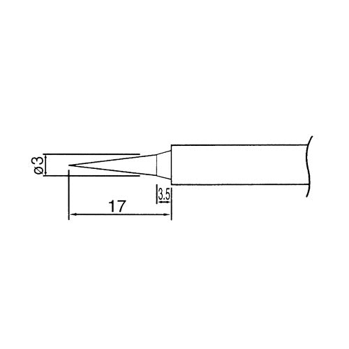 Hrot N1-26 pr.0.4mm (ZD-929C,ZD-931)