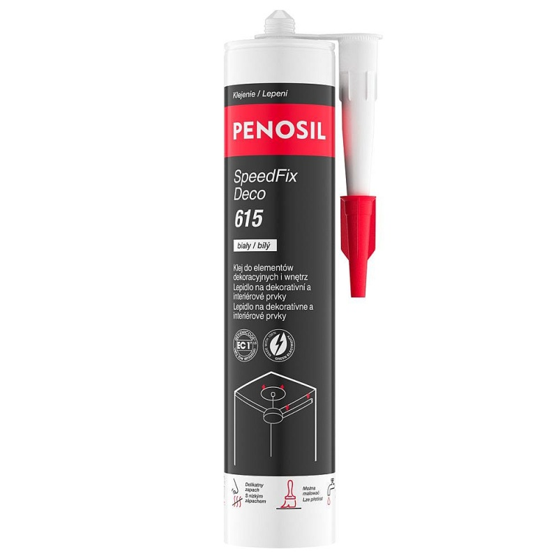 Lepidlo na dekorativní a interiérové prvky PENOSIL 615 bílé 280ml