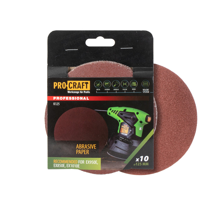 Papíry brusné P150 PROCRAFT K125 10ks