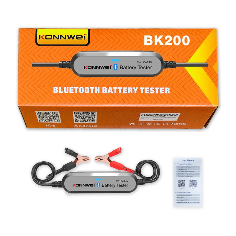 Tester autobaterií KONNWEI BK200 Bluetooth