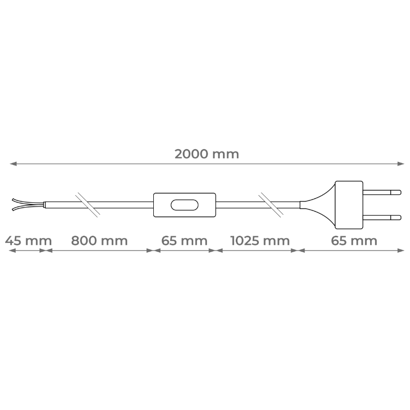 Kabel s vypínačem ??E27 DPM DIC1120