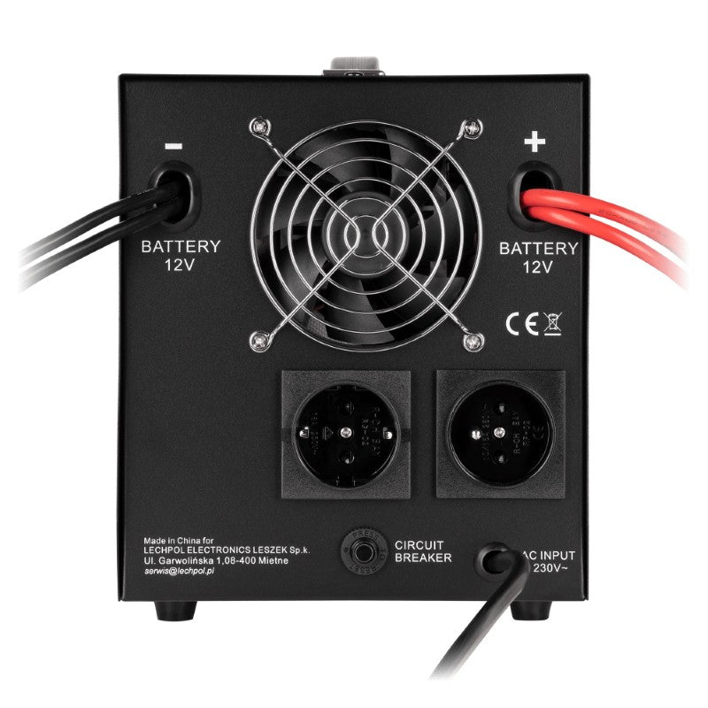 Zdroj záložní KEMOT PROsinus-1500-LFP4 12V 230V 1500VA 1050W Black URZ3427-12-LFP4