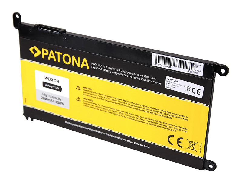 Baterie pro notebooky Dell Inspiron 15 5568/13 5368 3400mAh Li-Pol 11,4V PATONA PT2835 - rozbaleno