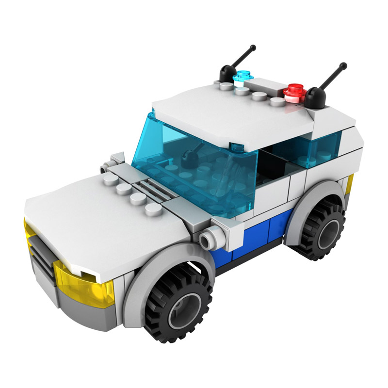 Stavebnice LIGHT STAX SHOW Hybrid Flashing Police Car - rozbaleno, lehce poškozený obal