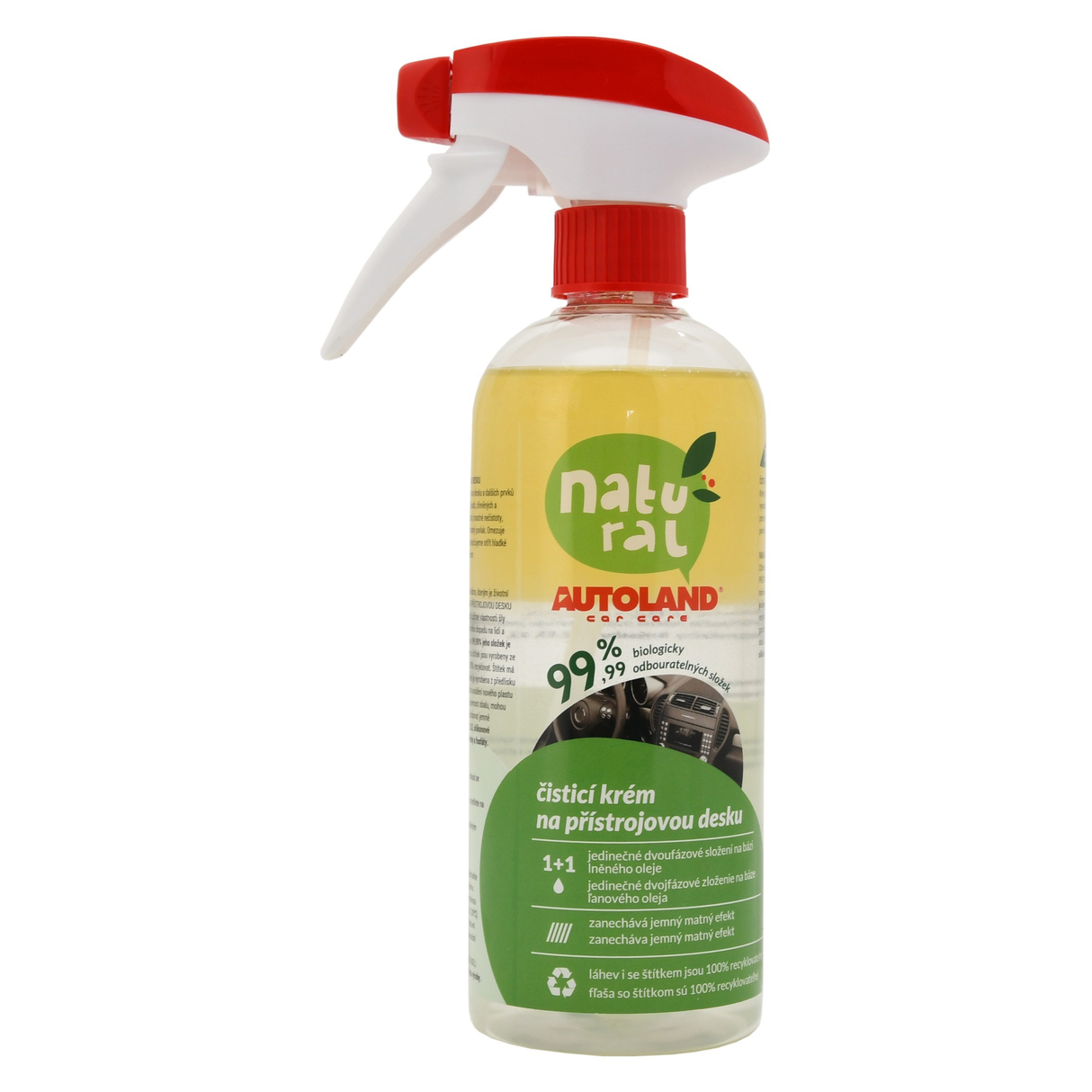 Čistič přístrojové desky AUTOLAND NATURAL ECO 500ml - rozbaleno - po spotřebě (18. 5. 2024)