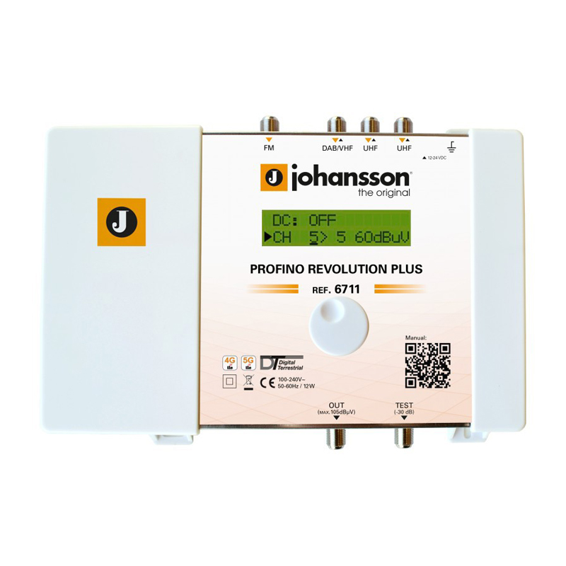 Anténní zesilovač programovatelný JOHANSSON 6711 Profino Revolution PLUS - zánovní