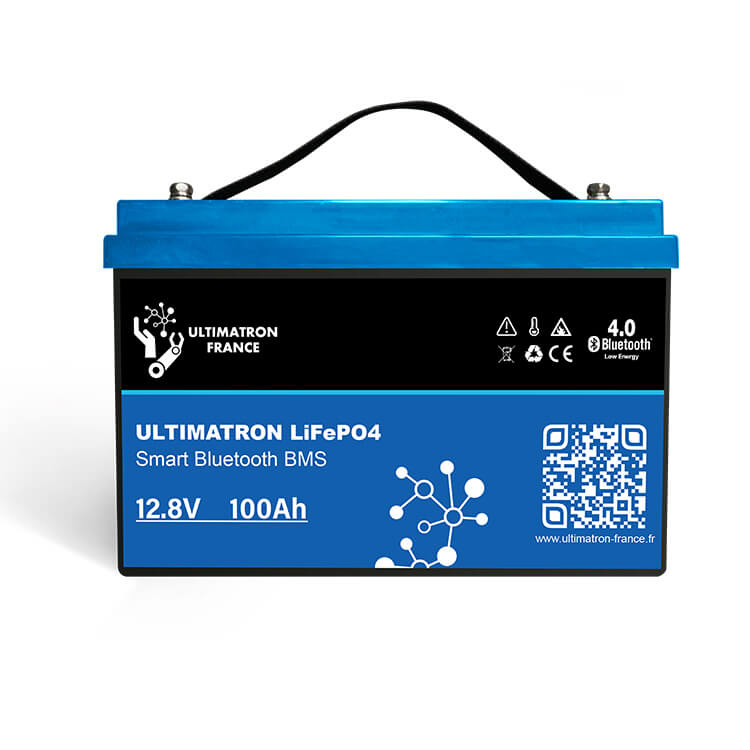 Baterie LiFePO4 12,8V 100Ah Ultimatron Smart BMS - rozbaleno - oděrky, kontrolně vyzkoušeno