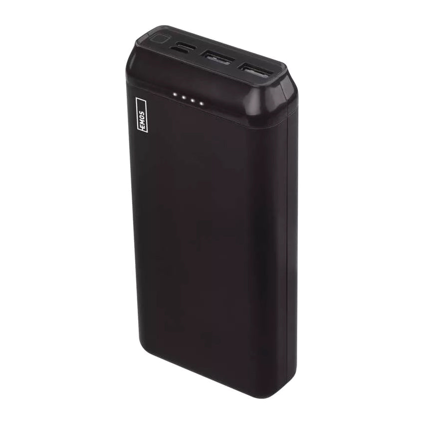 PowerBank EMOS Alpha2 20 20000mAh Black - rozbaleno - mírně roztržený a pomačkaný obal