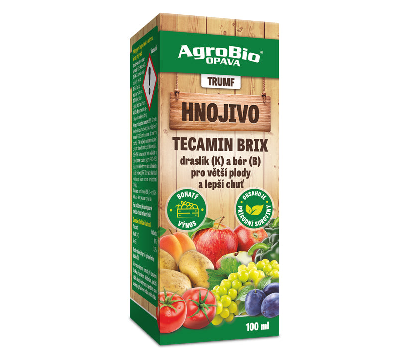Draslík a bór pro postřik rostlin AGROBIO Trumf Tecamin Brix 100ml - expirace 5. 3. 2026