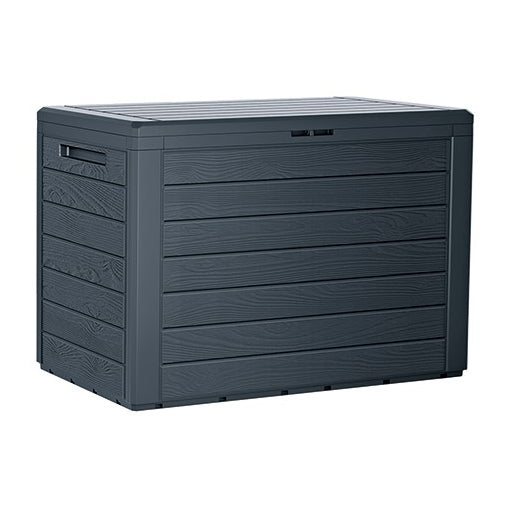 Box zahradní WOODEBOX antracit 78 cm - 190L - rozbaleno