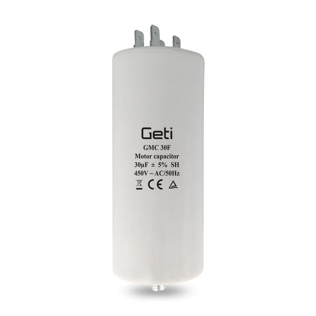 Kondenzátor rozběhový motorový 30uF 450V GETI GMC 30F