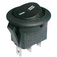 Přepínač kolébkový kul.  2pol./3pin  ON-ON 250V/6A černý
