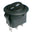 Přepínač kolébkový kul.  2pol./3pin  ON-ON 250V/6A černý