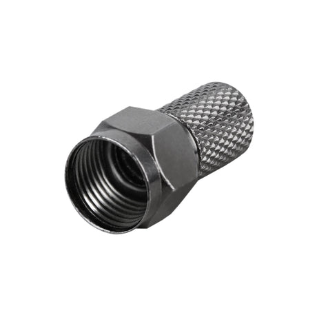 Konektor F HQ 6.8mm gum. kroužek, černý
