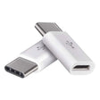 Redukce USB micro - USB C, bílá