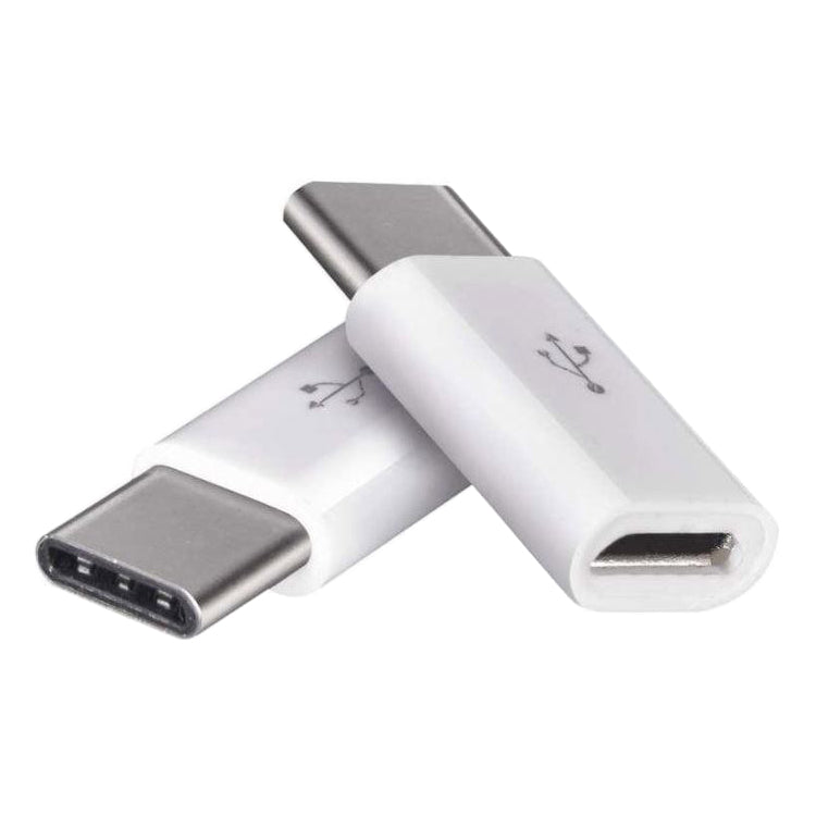Redukce USB micro - USB C, bílá